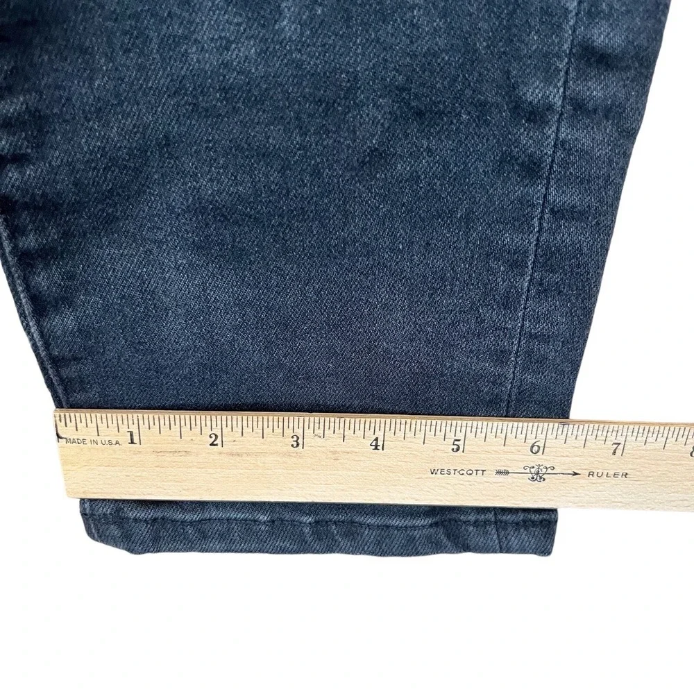 Aeropostale Jeans Mens 29x30 Black Slim Straight Stretch Distressed Grunge